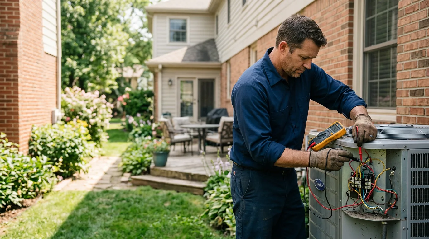 HVAC technician working near Del Rio, TX
